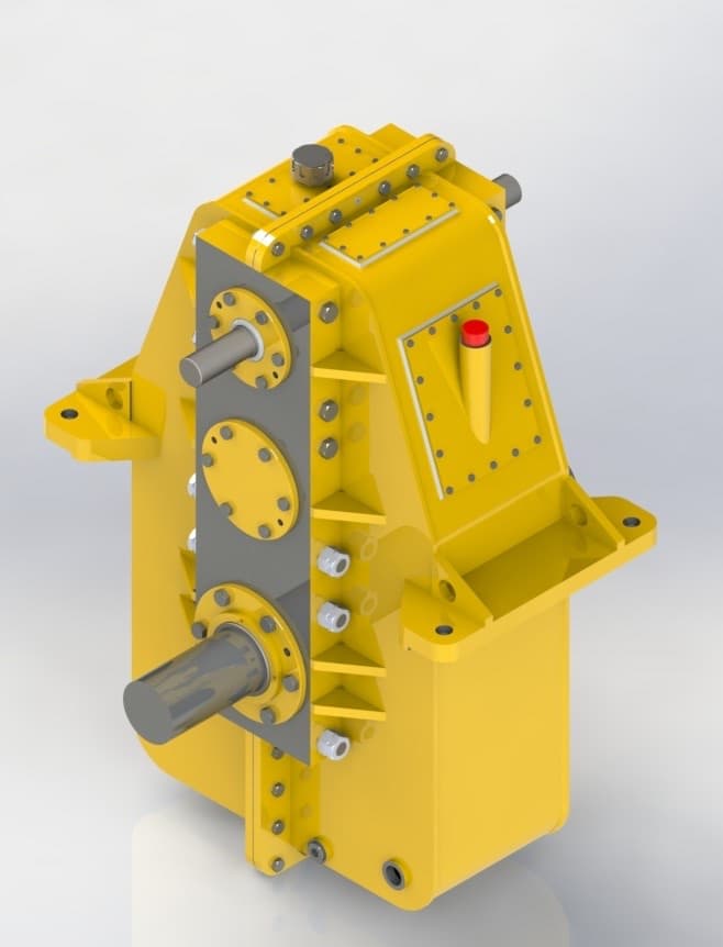 Modèle 3D d’un réducteur Segor à trains parallèles