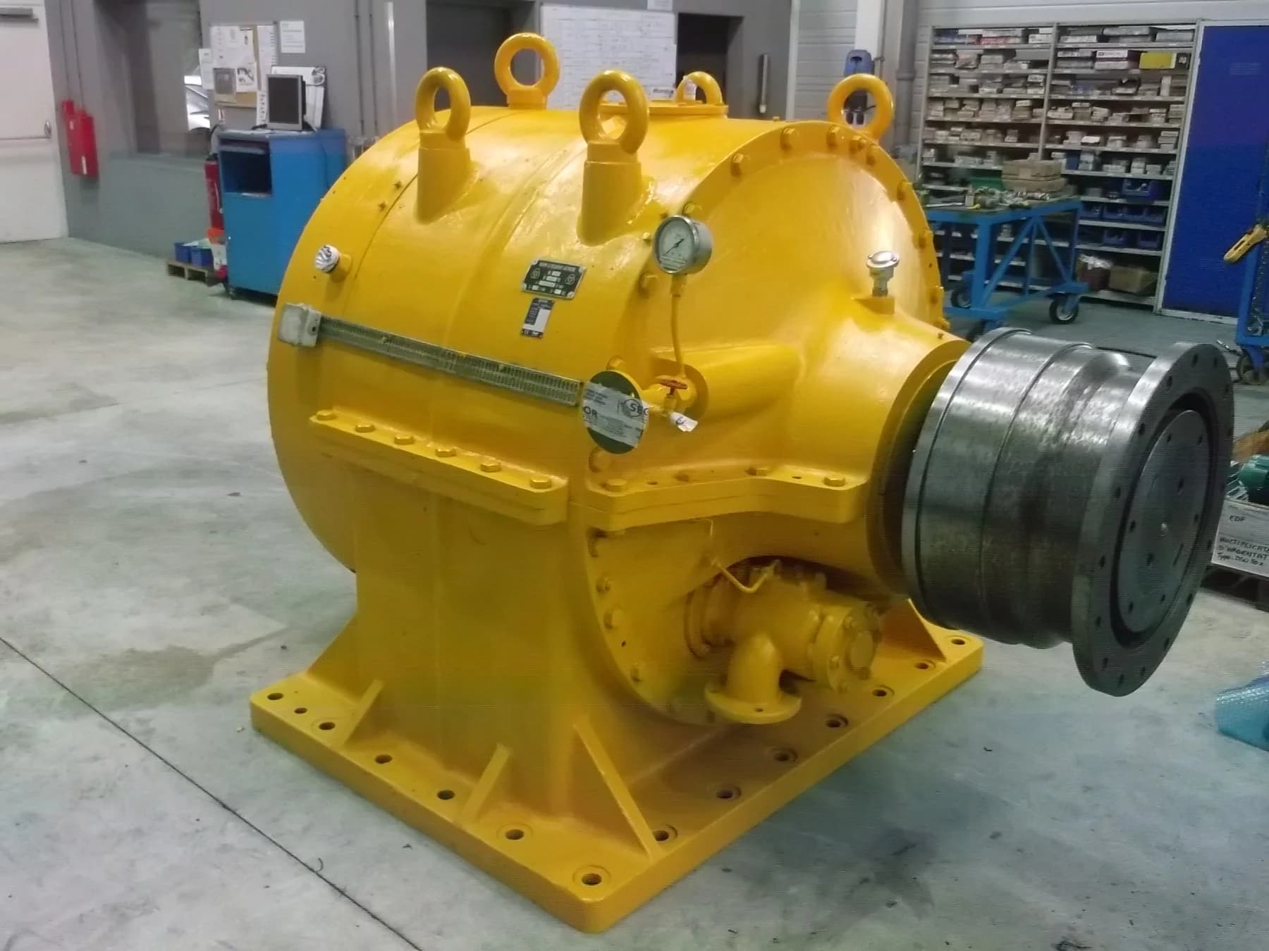 Multiplicateur hydroélectrique révisé dans les ateliers Segor